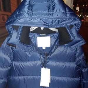 BURBERRY *BRAND NEW Navy Hood Puffer Down jacket